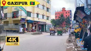 4K Bangladeshi walking tour Dhaka city 2023 ||  Bonomala road Tongi walking Tour 2023