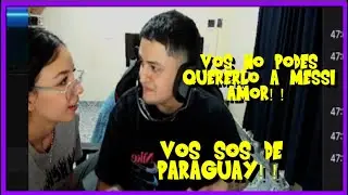 VOS NO PODES QUERERLO A MESSI AMOR, VOS SOS DE PARAGUAY!!