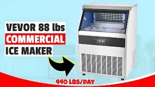 Vevor Commercial Ice Maker Review | 440 lbs/Day, 160 Ice Cubes, Self-Cleaning, Insulated Storage