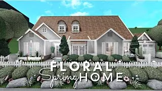 Bloxburg| Floral Spring Home| House Build| Roblox