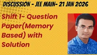IIT- JEE 21 JAN 2026  MATHS PAPAR RAPID SOLUTION