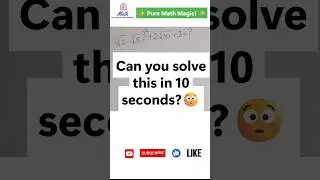 ✨ Pure Math Magic! | Simplify Radicals in Seconds 🪄 #mathshorts    #mathstricks  #mathconcept
