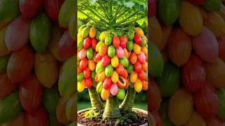 easy and fast method to propagate and grow papaya fruit trees #garden #nature #fruits