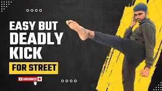 Easy but deadly kick for street ☠️✅🔥 || Front kick tutorial ✅🔥