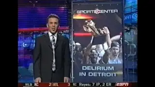 Pistons Win 2004 NBA Championship (SportsCenter Footage)