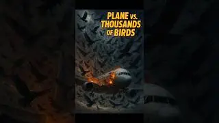 Plane vs. Thousands of Birds &mdash; What Happened Next Will Shock You! #birds # plane # youtube #Shorts #