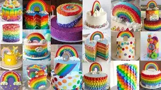 🌈Rainbow Cake/Rainbow Cake Design 2024//Cake Design/latest birthday Cake Design/Cake Design/Cakeidea
