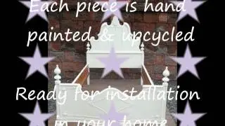 Shabby Chic Fancy Twin Bed ~ Hand Painted Coastal Cottage CHIC!