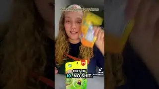 Peelable gummy review #candy #peelablegummy #candyreview #gummy #mangogummy