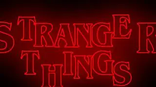 (Stranger Things 4) Plate No. 1 Adobe After effects Logo Animation