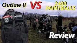 Обзор набора 2400 Paintballs vs Outlaw II Gear Slinger Pack! 3VGEAR!