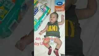 #happy 4 months baby uno with #bonna milk #Lampein diaper