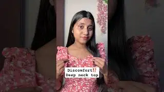 Try this deep neck top hack/#hacks #shopping #meesho #top #viral #trending #viralhacks #shorts