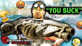 The #1 𝗧𝗥𝗔𝗦𝗛 𝗧𝗔𝗟𝗞𝗘𝗥 made him break his setup...😲 - Gears of War Reloaded