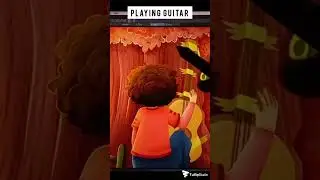 Playing Guitar #tullipstudio #shorts #illustration #digitalart