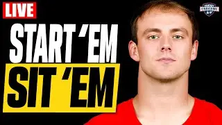 Brock Bowers Is OUT! Answering Your Last Minute Week 6 Start Sit Questions!