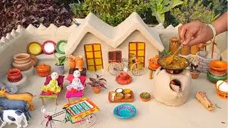 Mini fish cooking in miniature kitchen || Cook miniature fish in mini kitchen || miniature cooking |
