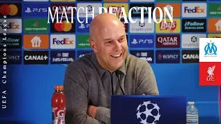 Salah return, Szoboszlai free-kick, Champions League win | Slot&rsquo;s Reaction | Marseille 0-3 Liverpool