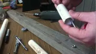 How to make a spinning plinking rifle target