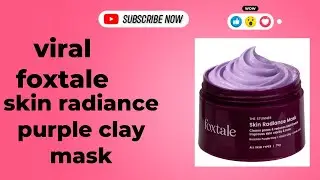 Viral foxtale skin radiance purple clay mask | is it good or bad ? | original reviews #viralvideo 
