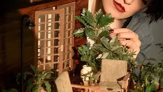 1:12 scale dollhouse garden | diy miniature tree and plants | fake plants