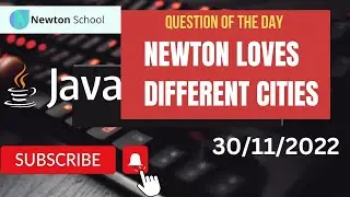Newton Loves Different Cities |question of the day by newton school | 30/11/2022