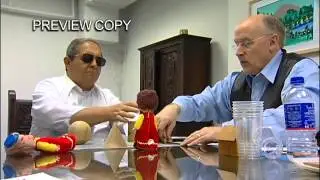 John Kennedy with blind painter Esref Armagan