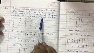 Hetero associative memory network || Example with mistaken and missing entries
