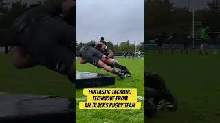 Fantastic Tackling Technique from All Blacks Rugby Team