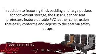 Lusso Gear Announces Car Seat Protector Colors