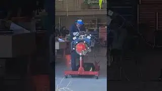 starting engine on stand