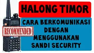 cara security / satpam berkomunikasi dengan ht