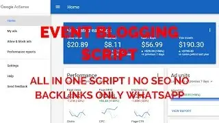 Event Blogging Script | All in One Script I Only Whatsapp & FB Share