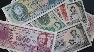 Paraguay awesome banknotes