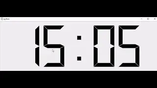 Python Digital Clock - QT5