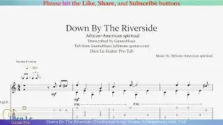 Down By The Riverside (Traditional Song) Guitar Arrangement with TAB