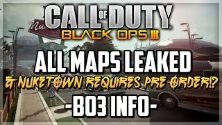 ALL Black Ops 3 Multiplayer Maps Leaked! + Black Ops 3 