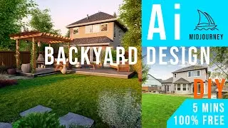 Design your backyard with Midjourney Ai within 5 mins l  100% free
