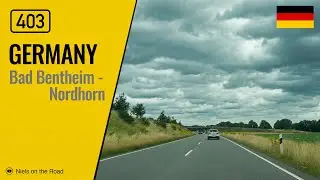 Driving in Germany: Bundesstra&szlig;e B403 from Bad Bentheim to Nordhorn