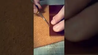DIY ASMR Edge Beveler Working #beveler #leatherworking #leathercraft#работаскожей #edge