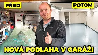 Nová GARÁŽ, nová PODLAHA. Jak vypadá epoxidová stěrka?