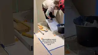 Laying floor tiles with no experience! #tiles #flooring