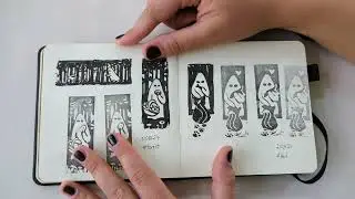 AUGHOST 2024 - Ich schnitze einen Monat lang aus Radiergummis Stempel mit s&uuml;&szlig;en Geistern 👻