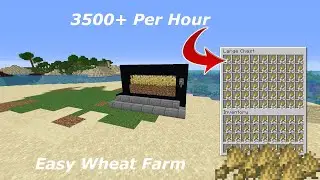 Minecraft Semi Automatic Wheat Farm Tutorial 1.16.4+