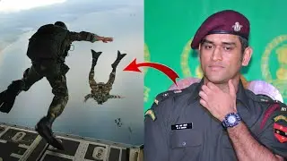 MS Dhoni The Paratrooper - MS Dhoni Para Jump From An Indian Air Force Aircraft