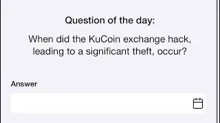 When did the KuCoin exchange hack, leading to a significant theft, occur?| 13th September Time Farm