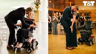 Mom With ALS Lifted To Her Feet To Dance With Son On Wedding Day