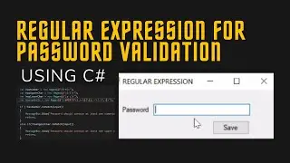 HOW TO MAKE REGULAR EXPRESSION FOR PASSWORD VALIDATION USING C#