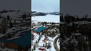 Stunning Colorado Frozen Town & Frozen Lake - Dillon Colorado. Incredible Snow Scenes in Colorado!!