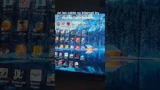 How to fix lan cable in pc no internet #internet